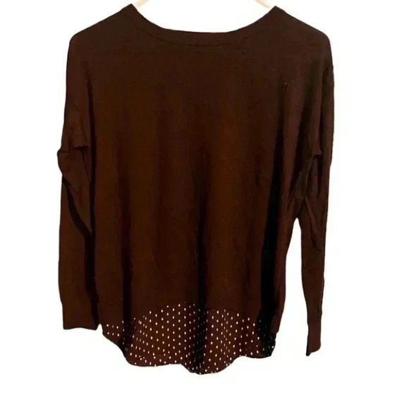 Ann Taylor Loft Wool Blend Layered Look Sweater Blouse Lagenlook Top - Picture 1 of 5